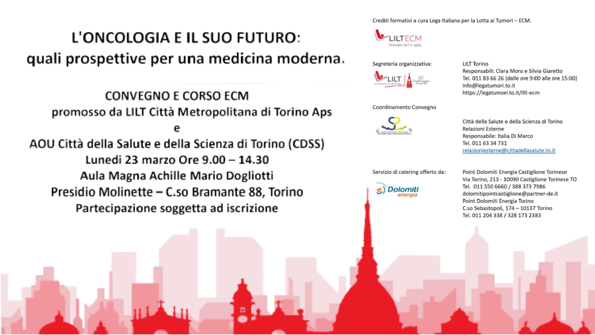 Clicca per accedere all'articolo Evento LILT: "L’Oncologia e il suo futuro. Quali prospettive per una medicina moderna"